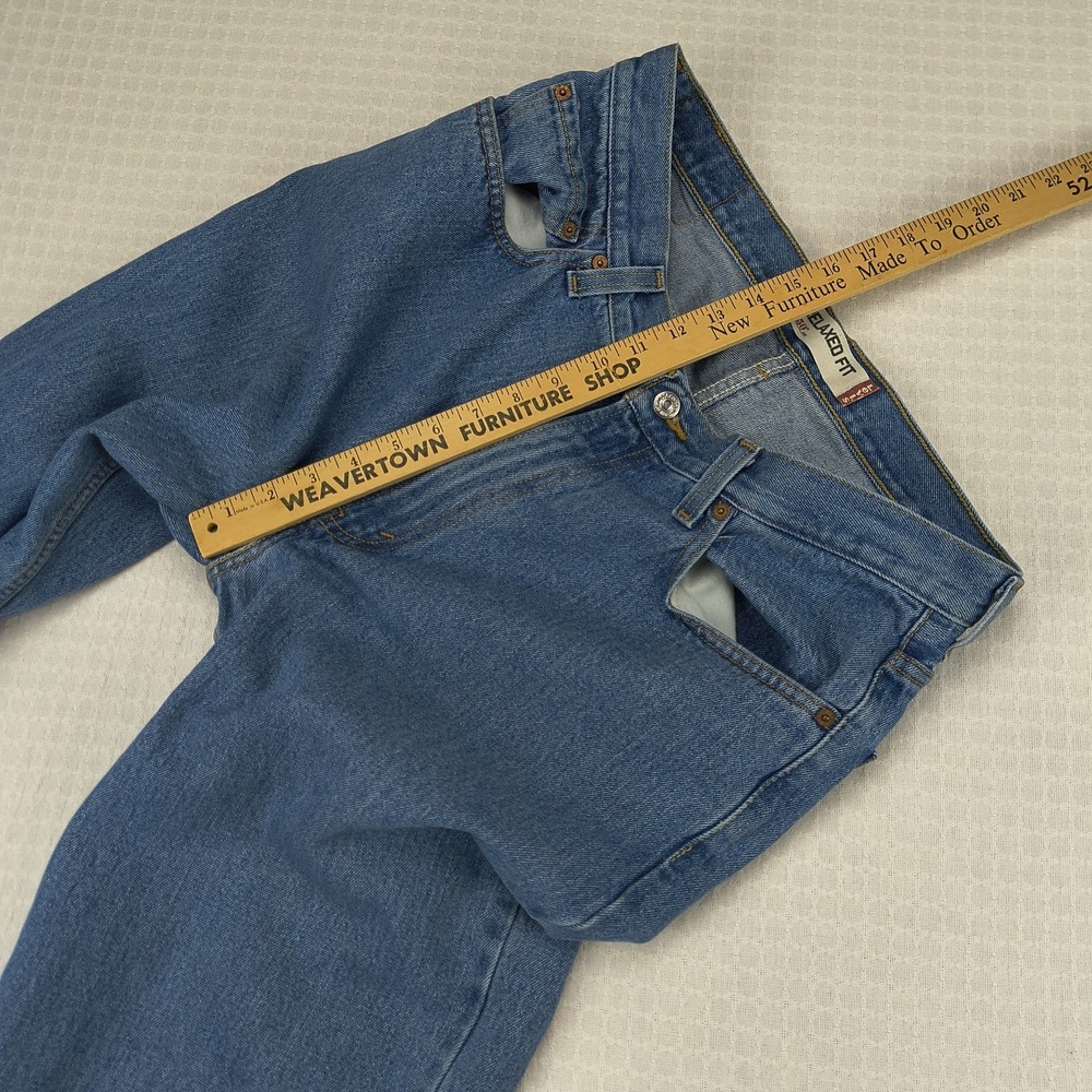 Levis 550 Relaxed Fit Jeans Mens 36x34 Medium Wash Blue Denim 100% Cotton Mexico - Picture 10 of 16